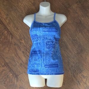 lululemon athletica Blue Graphic Camisole
